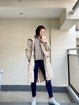 「NIKE AIR MAX 2 STRONG（ナイキエアマックス2ストロング）のアイテム」を使った、ももらんぼさん（レディース・170cm）の春コーディネート