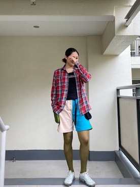 「Chaua（チャウアー）のアイテム」を使った、ももらんぼさん（レディース・170cm）の夏コーディネート