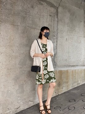 「GORGE（ゴージ）のアイテム（ジャケット/アウター）」を使った、ももらんぼさん（レディース・170cm）の夏コーディネート
