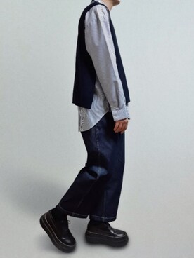 「XERO（ゼロ）のアイテム」を使った、lillilllilさん（メンズ・173cm）の春コーディネート
