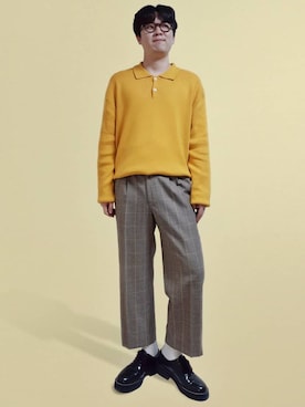 「8seconds（エイトセカンズ）のアイテム（トップス）」を使った、lillilllilさん（メンズ・173cm）の春コーディネート