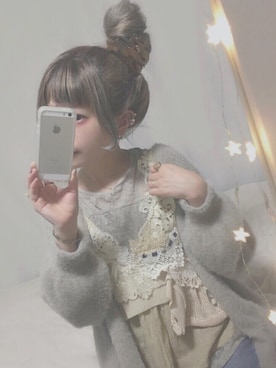 「アイテム（キャミソール、ベージュ系）」を使った、もにこ。さん（レディース・150cm）の春コーディネート