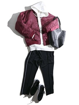 「WEGO（ウィゴー）のアイテム（MA-1）」を使った、WEGOさん（メンズ・175cm）の冬コーディネート