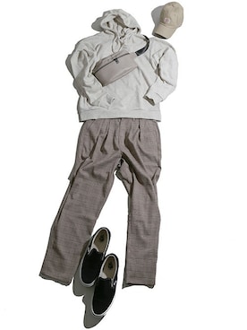 「Dickies（ディッキーズ）のアイテム（帽子）」を使った、WEGOさん（メンズ・175cm）の秋コーディネート