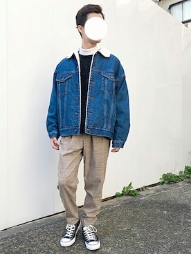 「WEGO（ウィゴー）のアイテム（デニムジャケット）」を使った、WEGOさん（メンズ・177cm）の冬コーディネート