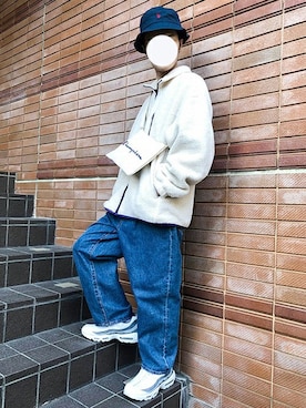 「Champion（チャンピオン）のアイテム（バッグ）」を使った、WEGOさん（メンズ・177cm）の冬コーディネート