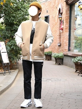 「FILA（フィラ）のアイテム（スウェット）」を使った、WEGOさん（メンズ・165cm）の冬コーディネート