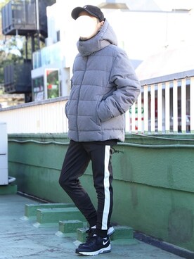 「FILA（フィラ）のアイテム（帽子）」を使った、WEGOさん（メンズ・165cm）の冬コーディネート