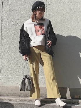 「おでかけ」｜「アイテム（MA-1）」を使った、WEGOさん（レディース・160cm）の冬コーディネート