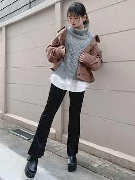 WEGOさん（レディース・152cm）の冬コーディネート