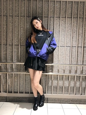 「WC（ダブル シー）のアイテム（ブルゾン）」を使った、WEGOさん（レディース・177cm）の冬コーディネート