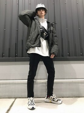 「WEGO（ウィゴー）のアイテム（ダウンジャケット/コート）」を使った、WEGOさん（メンズ・174cm）の冬コーディネート