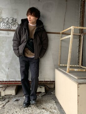「WEGO（ウィゴー）のアイテム（ダウンジャケット/コート）」を使った、WEGOさん（メンズ・174cm）の冬コーディネート