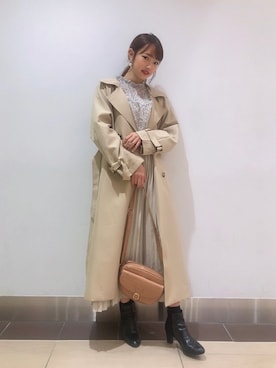 「フラップショルダーバッグ」｜WEGOさん（レディース・160cm）の冬コーディネート