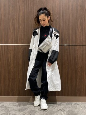 「ワンポイント」｜「アイテム（ブルゾン）」を使った、WEGOさん（レディース・149cm）の冬コーディネート