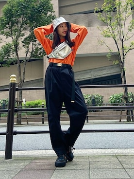 「ロンT」｜WEGOさん（レディース・157cm）の冬コーディネート