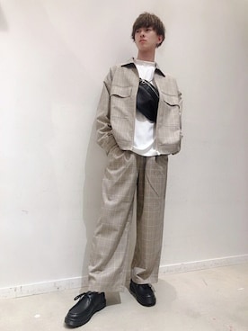 「WEGO（ウィゴー）のアイテム（モカシン/デッキシューズ）」を使った、WEGOさん（メンズ・170cm）の冬コーディネート
