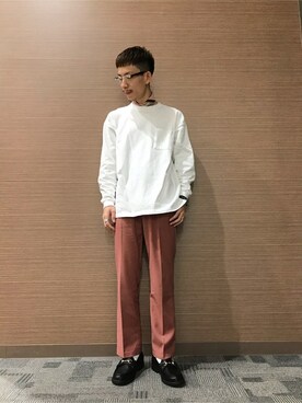 「WEGO（ウィゴー）のアイテム（ローファー）」を使った、WEGOさん（メンズ・176cm）の冬コーディネート