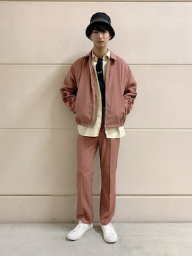 「WEGO（ウィゴー）のアイテム（ミリタリージャケット）」を使った、WEGOさん（メンズ・180cm）の冬コーディネート