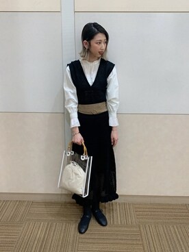 「カンフーシューズ」｜WEGOさん（レディース・165cm）の春コーディネート