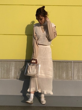 「カンフーシューズ」｜WEGOさん（レディース・162cm）の春コーディネート