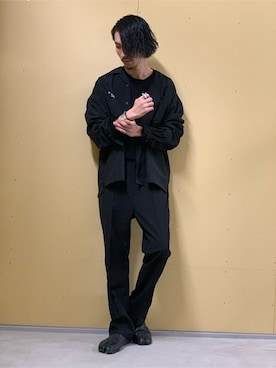 「クルーネックTシャツ」｜WEGOさん（メンズ・177cm）の春コーディネート