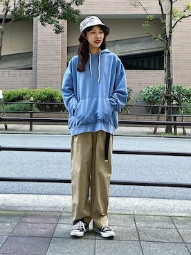 「ピグメント」｜「アイテム（帽子）」を使った、WEGOさん（レディース・157cm）の春コーディネート