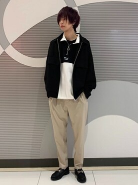 「WEGO（ウィゴー）のアイテム（ローファー）」を使った、WEGOさん（メンズ・170cm）の春コーディネート