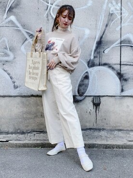 「カンフーシューズ」｜WEGOさん（レディース・152cm）の春コーディネート