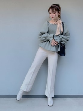 「フラップショルダーバッグ」｜WEGOさん（レディース・152cm）の春コーディネート