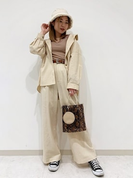 「レースタンクトップ」｜WEGOさん（レディース・159cm）の春コーディネート
