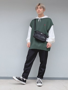 「U.S. Polo Assn.」｜WEGOさん（メンズ・163cm）の春コーディネート