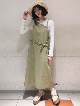 「リボンハット」｜WEGOさん（レディース・163cm）の春コーディネート