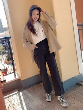 「ベンデイビス」｜「アイテム（ジャケット/アウター）」を使った、WEGOさん（レディース・152cm）の春コーディネート