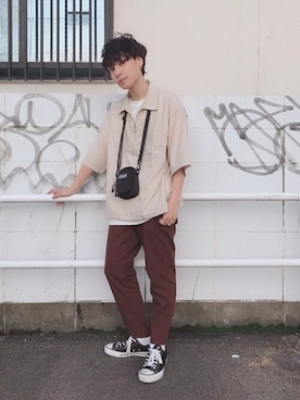5分袖シャツ のメンズ人気ファッションコーディネート Wear