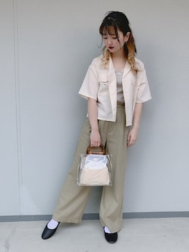 「レースタンクトップ」｜WEGOさん（レディース・152cm）の春コーディネート