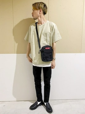 「BEN DAVIS（ベンデイビス）のアイテム（バッグ）」を使った、WEGOさん（メンズ・170cm）の夏コーディネート