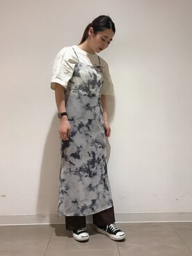 「ジャックパーセル」｜「アイテム（ワンピース/ドレス）」を使った、WEGOさん（レディース・160cm）の夏コーディネート