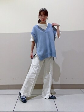 「WEGO（ウィゴー）のWEGO/ワイドカチューシャ（カチューシャ）」を使った、WEGOさん（レディース・157cm）の夏コーディネート