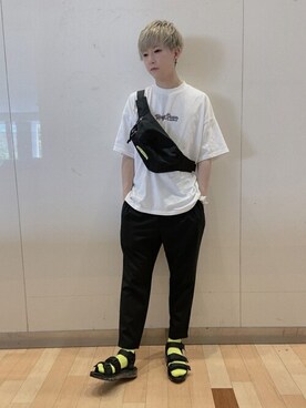「BEN DAVIS（ベンデイビス）のアイテム（バッグ）」を使った、WEGOさん（メンズ・168cm）の夏コーディネート