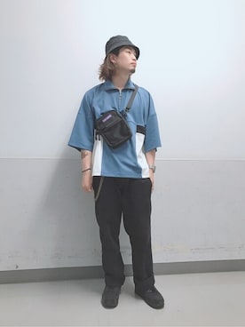 「BEN DAVIS（ベンデイビス）のアイテム（バッグ）」を使った、WEGOさん（メンズ・173cm）の夏コーディネート