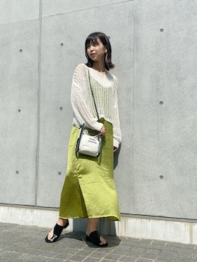 「ピスタチオ」｜「アイテム（キャミソール）」を使った、WEGOさん（レディース・160cm）の夏コーディネート