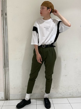 「WEGO（ウィゴー）のアイテム（モカシン/デッキシューズ）」を使った、WEGOさん（メンズ・183cm）の夏コーディネート