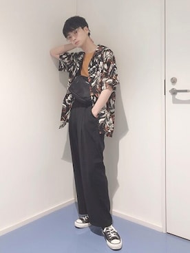 「KANGOL（カンゴール）のアイテム（バッグ）」を使った、WEGOさん（メンズ・168cm）の夏コーディネート
