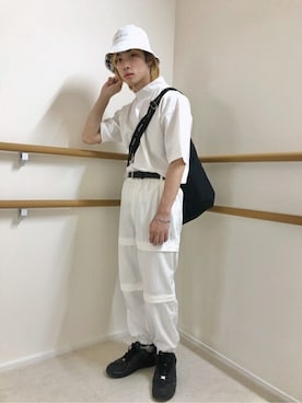 「CONVERSE（コンバース）のアイテム（バッグ）」を使った、WEGOさん（メンズ・170cm）の夏コーディネート