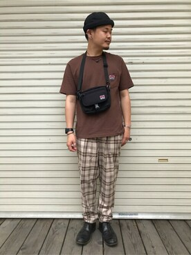 「BEN DAVIS（ベンデイビス）のアイテム（バッグ）」を使った、WEGOさん（メンズ・170cm）の夏コーディネート