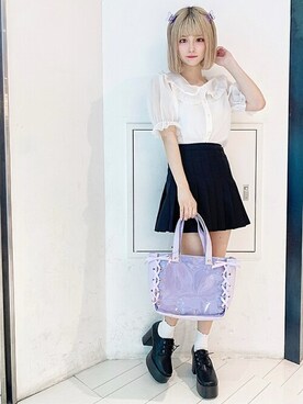 「原宿」｜「アイテム（その他シューズ）」を使った、WEGOさん（レディース・163cm）の夏コーディネート