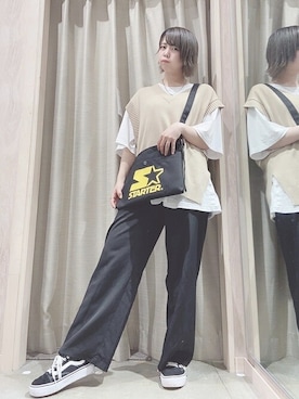 「STARTER（スターター）のアイテム（バッグ）」を使った、WEGOさん（レディース・159cm）の夏コーディネート