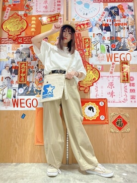 「STARTER（スターター）のアイテム（バッグ）」を使った、WEGOさん（レディース・158cm）の夏コーディネート