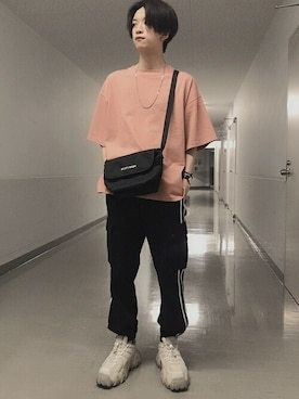 「CONVERSE（コンバース）のアイテム（バッグ）」を使った、WEGOさん（メンズ・176cm）の夏コーディネート